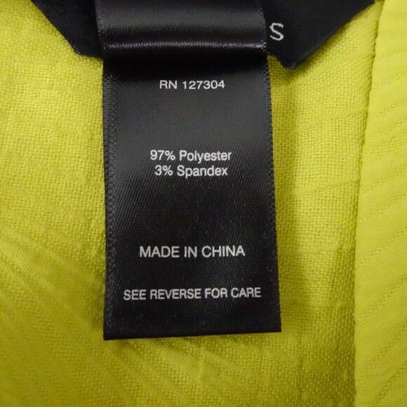 Ali Miles One Button Cardigan Jacket Women's Size L Yellow Green Textured - Picture 7 of 10